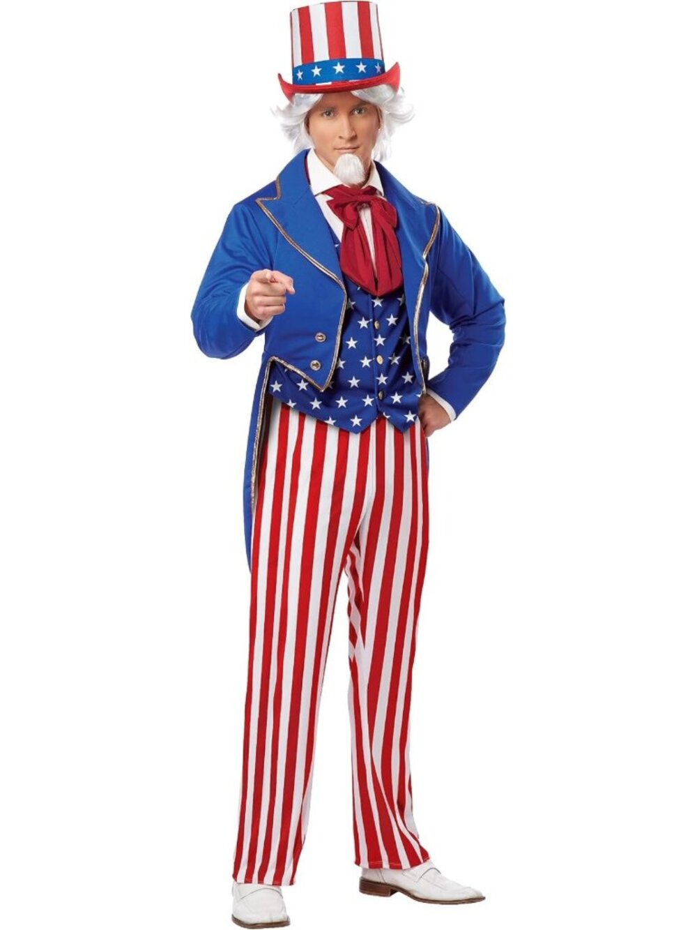 Men's Uncle Sam Costume for Adults - Patriotic Halloween Outfit, Fun Party Wear